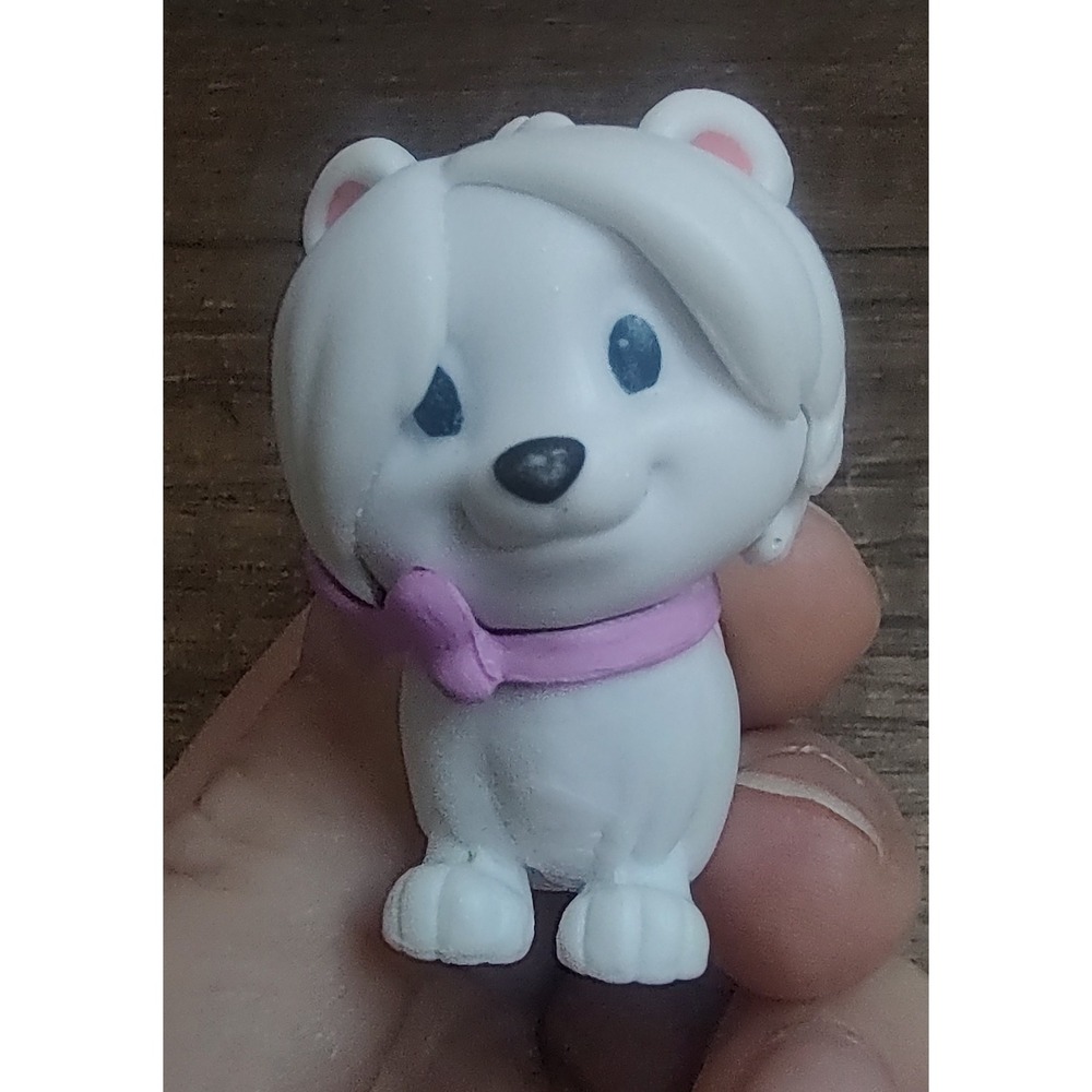 Disney Junior Minnie Mouse Pet Snowpuff Puppy Dog Mini Figure Toy Cake Topper